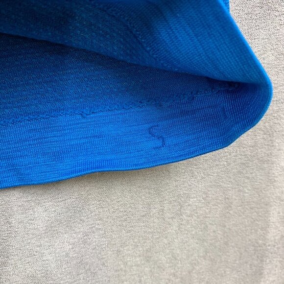 Lululemon Mens Shirt Small Blue Heather Metal Vent Tech Ventilated Breathable - Picture 3 of 8